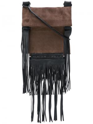 Большая сумка Saharienne Saint Laurent. Цвет: коричневый