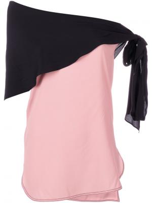 Блузка с шарфом Marni. Цвет: розовый и фиолетовый