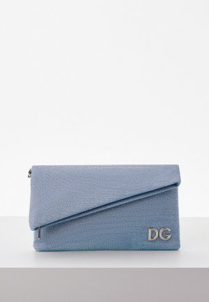 Клатч Dolce&Gabbana. Цвет: голубой