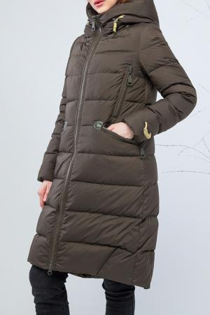 Зимняя куртка Clasna. Цвет: хаки