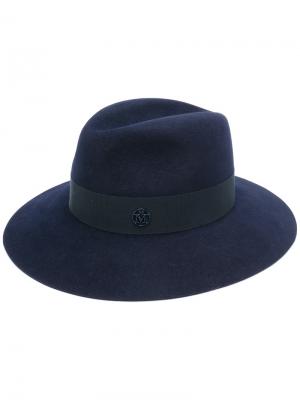 Шляпа-федора Henrietta Maison Michel. Цвет: синий