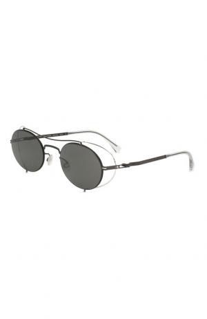 Солнцезащитные очки Maison Margiela. Цвет: черный