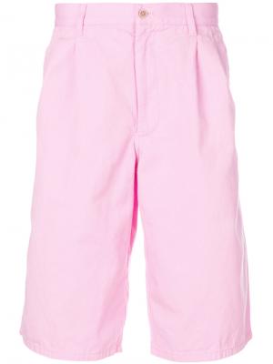 Pleated detail deck shorts Comme Des Garçons Shirt. Цвет: розовый и фиолетовый