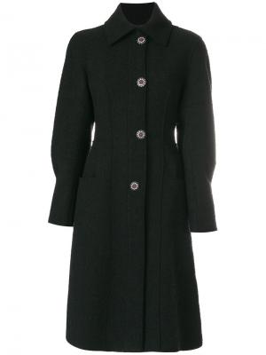 Приталенное пальто Etro. Цвет: чёрный