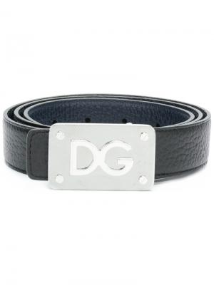 Branded buckle belt Dolce & Gabbana. Цвет: чёрный