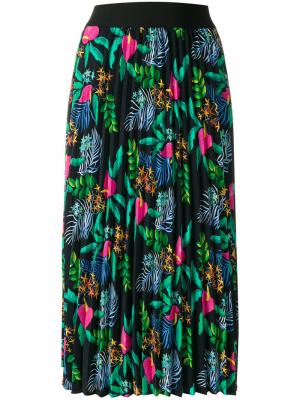 Плиссированная юбка с вышивкой Essentiel Antwerp. Цвет: многоцветный