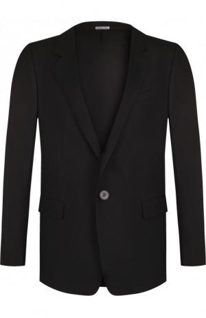 Однобортный шерстяной пиджак Lanvin. Цвет: черный