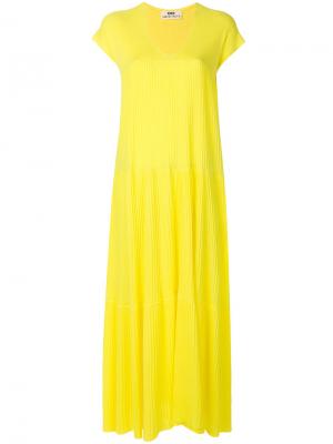 Длинное платье Sminfinity. Цвет: жёлтый и оранжевый