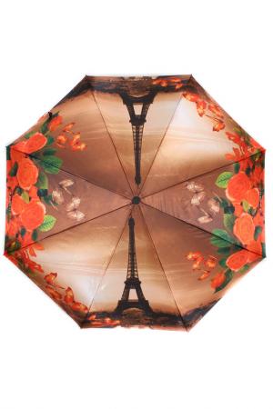Зонт автомат Flioraj. Цвет: коричневый