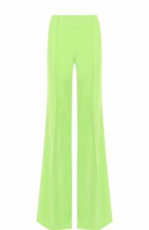 Однотонные расклешенные брюки со стрелками Emilio Pucci. Цвет: зеленый