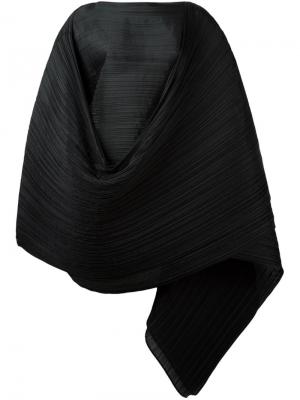 Плиссированный шарф Pleats Please By Issey Miyake. Цвет: чёрный