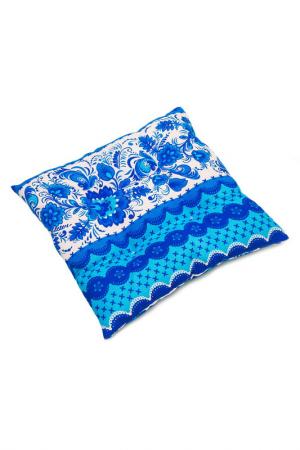 Подушка на сиденье, 42х42х6 см Smart-Textile. Цвет: голубой
