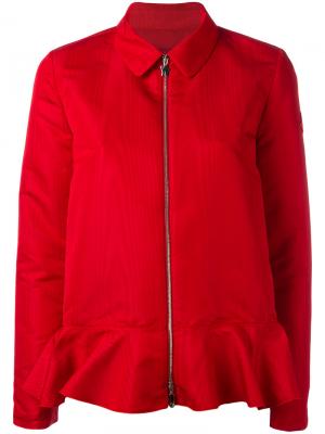 Пиджак на молнии Moncler Gamme Rouge. Цвет: красный