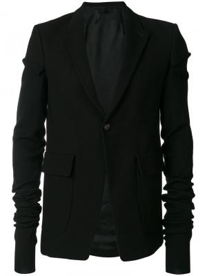 Пиджак с удлиненными рукавами Rick Owens. Цвет: чёрный