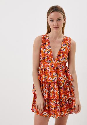 Платье Koton. Цвет: оранжевый