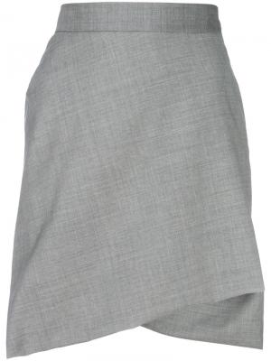 Асимметричная юбка мини Vivienne Westwood. Цвет: серый