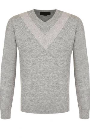 Шерстяной пуловер тонкой вязки Stella McCartney. Цвет: светло-серый