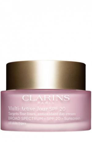 Дневной гель Multi-Active для всех типов кожи Clarins. Цвет: бесцветный