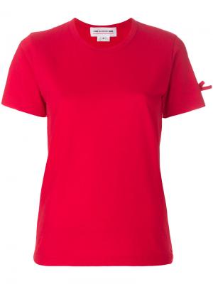 Bow sleeve T-shirt Comme Des Garçons Girl. Цвет: красный