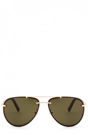 Солнцезащитные очки Montblanc. Цвет: темно-коричневый