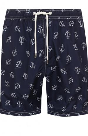 Плавки-шорты с принтом Paul&Shark. Цвет: темно-синий