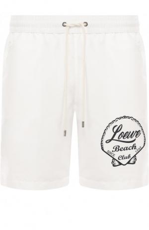 Плавки-шорты с карманами Loewe. Цвет: белый