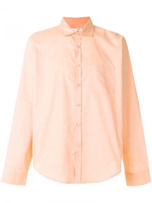 Классическая рубашка Martine Rose. Цвет: жёлтый и оранжевый
