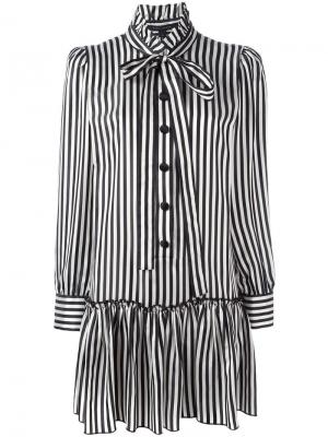 Платье-рубашка в полоску Marc Jacobs. Цвет: белый