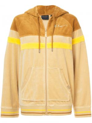 Спортивная куртка с капюшоном Fenty X Puma. Цвет: жёлтый и оранжевый