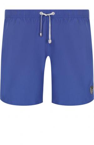 Плавки-шорты с карманами Emporio Armani. Цвет: синий