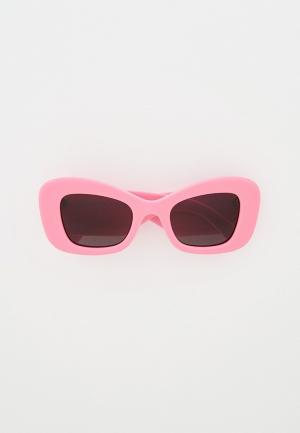 Очки солнцезащитные Alexander McQueen. Цвет: розовый