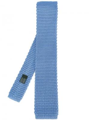 Трикотажный галстук Fashion Clinic Timeless. Цвет: синий