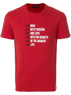 Slogan T-shirt Neil Barrett. Цвет: красный