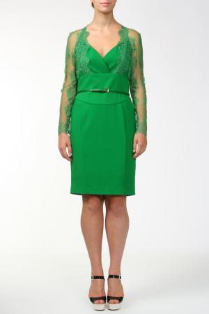 Платье, пояс Elie Saab. Цвет: зеленый