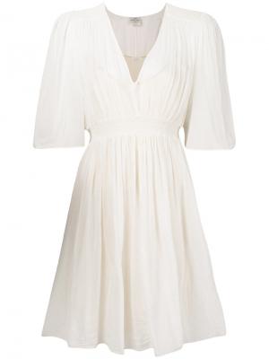 Приталенное пляжное платье Forte. Цвет: белый