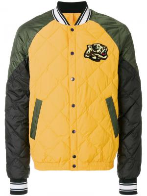 Куртка-бомбер  Tiger Kenzo. Цвет: жёлтый и оранжевый