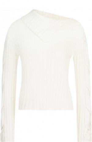 Однотонный вязаный пуловер See by Chloé. Цвет: белый