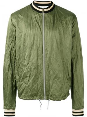 Куртка бомбер с логотипом на спине Vivienne Westwood Anglomania. Цвет: зелёный