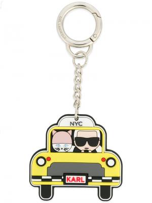 Брелок для ключей NYC Taxi Karl Lagerfeld. Цвет: чёрный