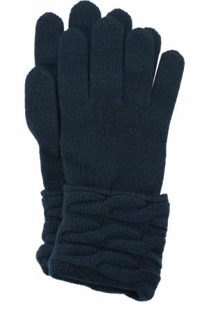 Вязаные перчатки из кашемира Kashja` Cashmere. Цвет: темно-зеленый