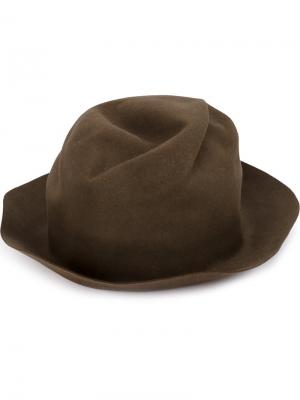 Шляпа с подвернутыми полями Horisaki Design & Handel. Цвет: коричневый