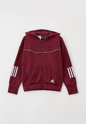 Толстовка adidas. Цвет: бордовый