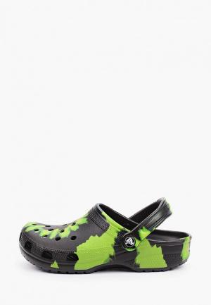 Сабо Crocs. Цвет: зеленый