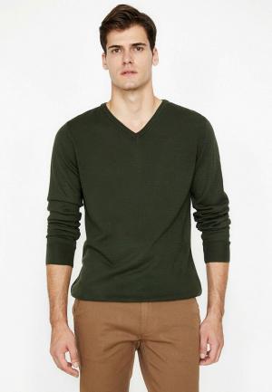 Пуловер Koton. Цвет: зеленый