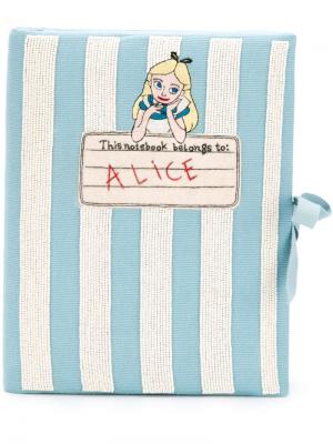 Клатч Notebook Alice Olympia Le-Tan. Цвет: синий