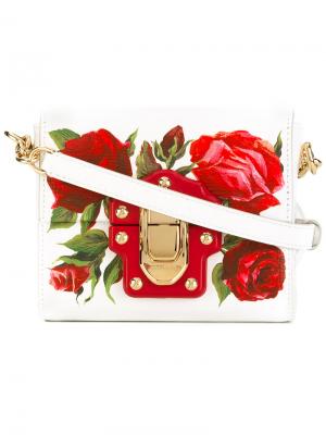 Мини сумка через плечо Lucia Dolce & Gabbana. Цвет: белый