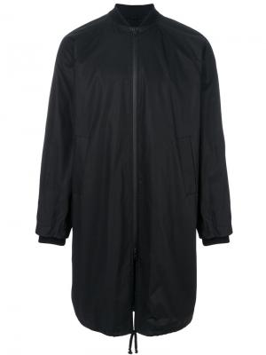 Удлиненная куртка-бомбер Ann Demeulemeester. Цвет: чёрный