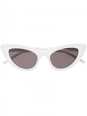Солнцезащитные очки кошачий глаз White Lily Saint Laurent. Цвет: белый