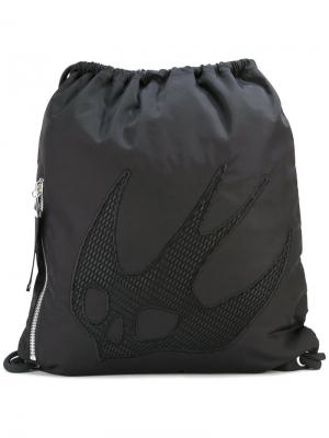 Декорированный рюкзак McQ Alexander McQueen. Цвет: чёрный