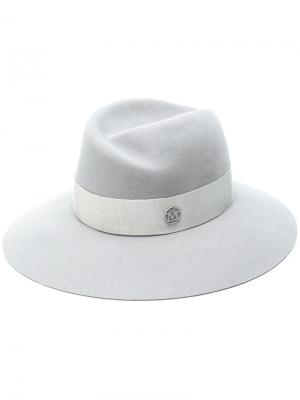 Шляпа-трилби Maison Michel. Цвет: серый